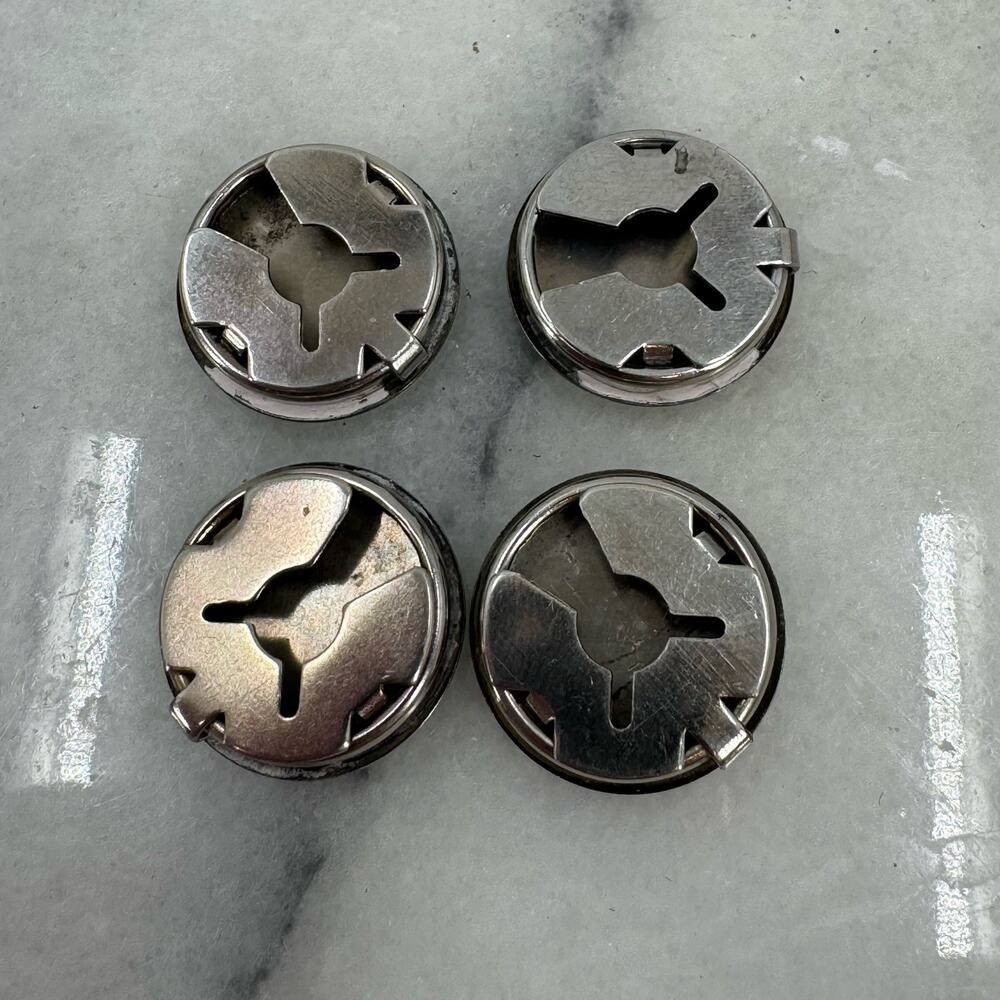 Vintage western silver button covers - Picture 3 of 3